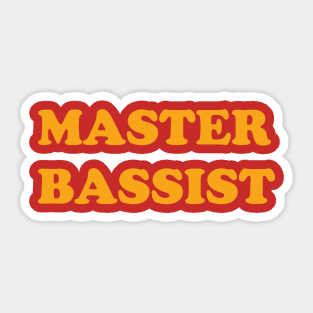 Master Bassist Sticker